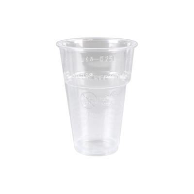 Drinking cup beer 200/250ml 78mm transparent 78mm 20x50pcs