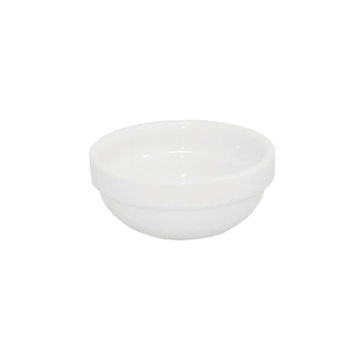 Bowl mini rond wit porselein 60cc ø75xh34mm 6st