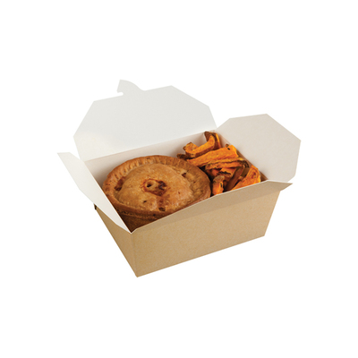 Flip-top container karton 985cc 185/167x103/90x58mm 250st - Inclusief FOST PLUS bijdrage