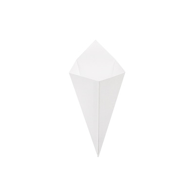 White Cardboard Pointed Bag 100cc 12.8x21.7cm 1600pcs