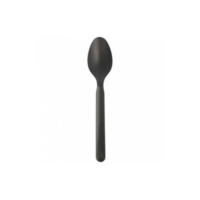Cuillère à soupe Bio CPLA noir 160mm 20x50pcs