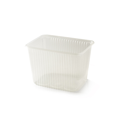 Rectangular Pp Container 2000cc Transparent 180x133x126mm 300pcs