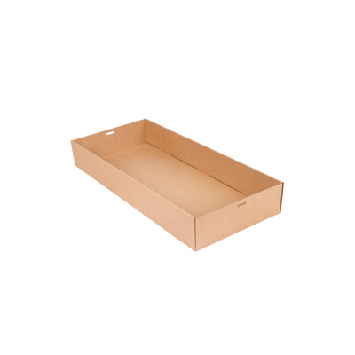 Cateringdoos Kraft L Zonder Deksel 55,8x25,2x8cm 50st - Inclusief FOST PLUS bijdrage