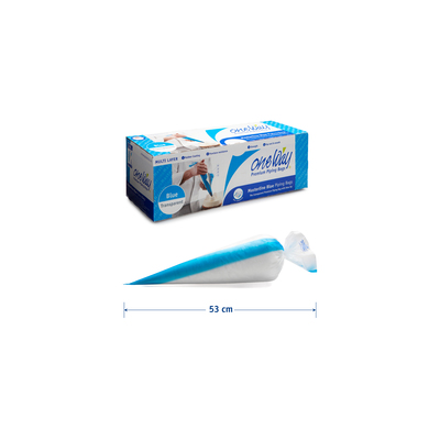 Spuitzak Masterline Transp/Blauw 53x28cm L Op Rol 100st