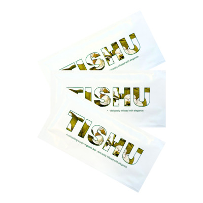 Tishu Refreshing Wipe Non-Woven Green Tea 400st