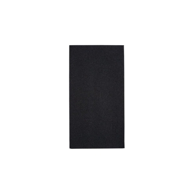 Airlaid Servet - 8-Vouw - 40 x 40 cm - 750st - ZWART