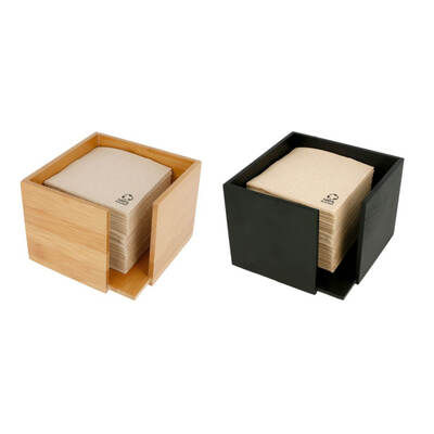 Distributeur serviettes 13,5x13,5x10cm bamboe