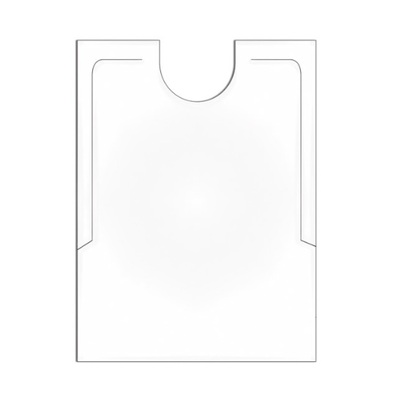 Bavette blanc CPE - 38,3 x 48 cm - 500 pièces