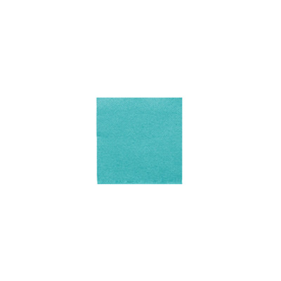 Dp Cocktailservet Turquoise 4-V 20x20cm 2400st