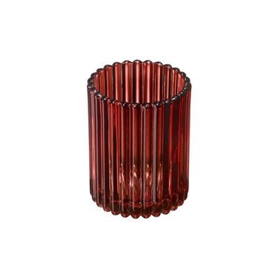 Relight bougeoir Groove rouge
