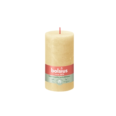 Stompkaars Rustiek 68x130mm Brandduur 60u 4st Oat Beige