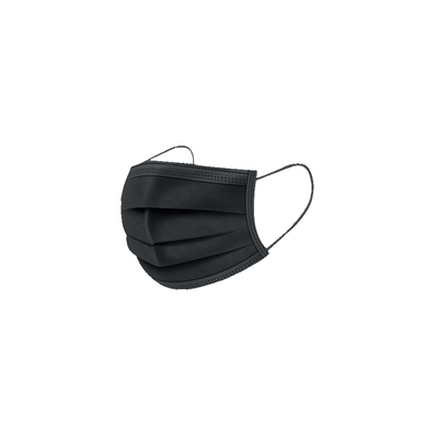 Comfort 3-Ply Face Mask Black 50pcs
