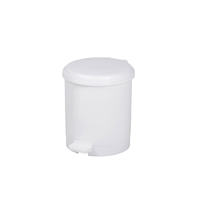 Poubelle à pédale blanc 6l H230xL260mm