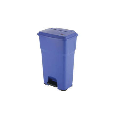 Poubelle à pédale Vileda Hera 85l bleu h79xl49xp39cm