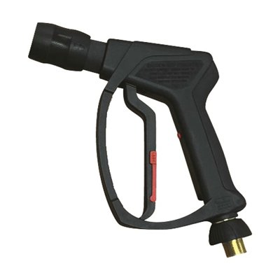 Pressure washer gun with quick