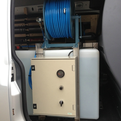 400 l Telewash system in 750 kg Anssems trailer