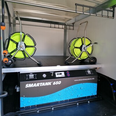 Telewash 650 l with RODI in trailer