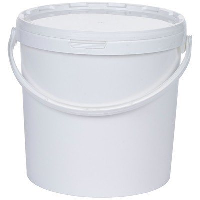 Bucket with lid - 15 l - WHITE