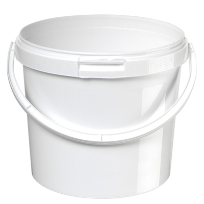 Emmer met hengsel - 10,7 l - WIT