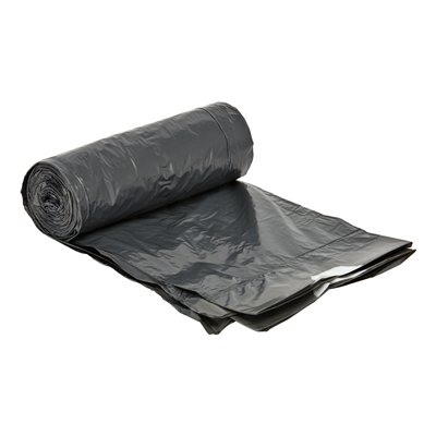Sac HD avec lien de fermeture - 50 x 55 cm - T25 - 25 l - GRIS - rouleau 25 pièces
