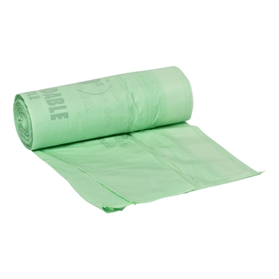 Bio bag with drawstring closure - 50 x 65 cm - 18µ - 30 l - roll 25 pieces