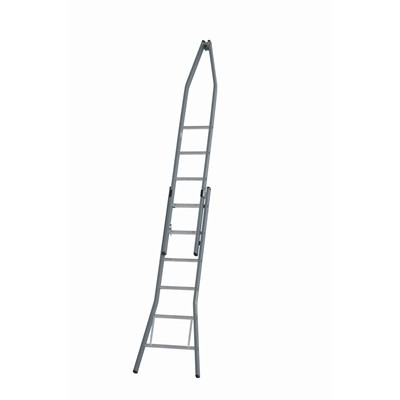 Window cleaning ladder - 2-section pointed model - 9 + 9 rungs - 3.42/5.38 m - 13.5 kg