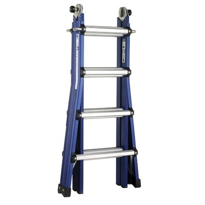 Yeti Pro telescopic folding ladder - 4 x 4 rungs - 1.09/4.24 m - 14.4 kg