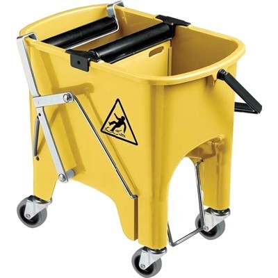 Seau double pour franges ROCKET WHEELS 15L JAUNE