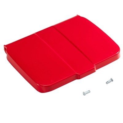 Lid with work schedule holder - RED