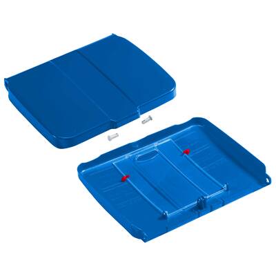 120-liter Bag Holder Lid for SystemCar - with Workbench Holder - BLUE