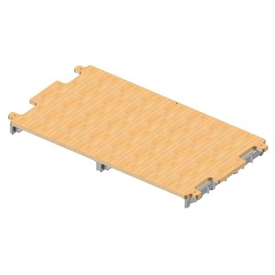 Legbord voor HotelCar Elegance 610 serie - met rails voor 1 lade 22 l