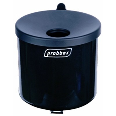 Round wall ashtray - 1.5 l - BLACK