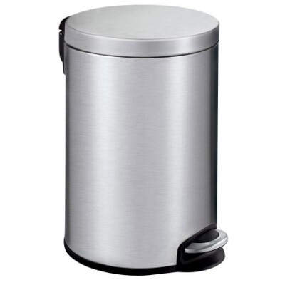 Pedaalemmer in mat RVS - 12 l