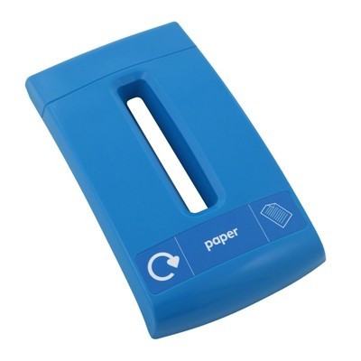 Papierdeksel voor afvalbak Recycle - BLAUW