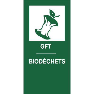 Magnetic sticker GFT - 9 x 18 cm - GREEN