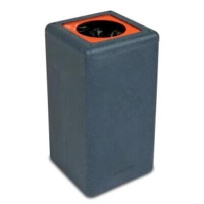 Bomabin Select Brick - 65 l - ZWART deksel ORANJE