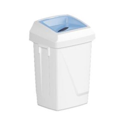 Bomabin Select Fit - 50 l - WIT - deksel papier BLAUW