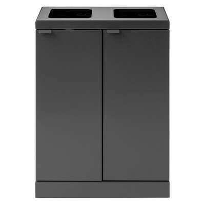 Bomabin Select Bica - 2 x 45 l - ANTHRACITE - open/open