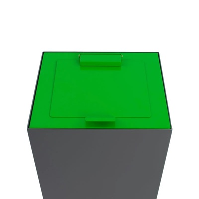 Couvercle fermé pour Bomabin Select Modus - 90 l - VERT