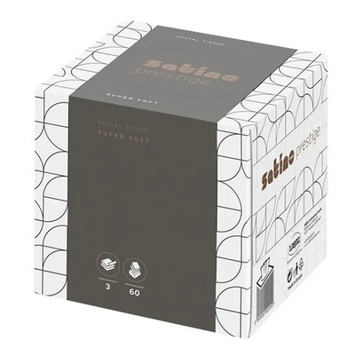 Cube de papier-mouchoir - papier pur - 3 plis - 30 x 60 pièces
