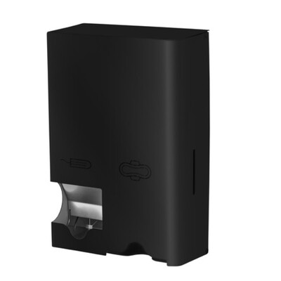 Sanitary napkin & tampon dispenser - stainless steel - BLACK