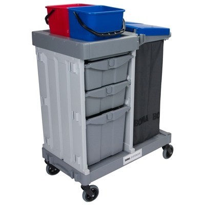 SystemCar 1052 R - avec des roues en caoutchouc et tiroirs verrouillables