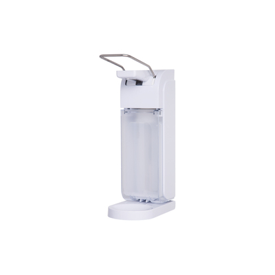 Soap Dispenser White 1l Refillable with Bracket + Drip Tray
