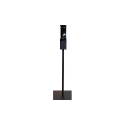 Poste d'hygiène basic noir L42xP42x135cm à pied alourdi