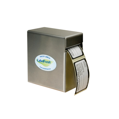Label Fresh Dispenser Inox Voor 1 Rol - 110x60x120mm