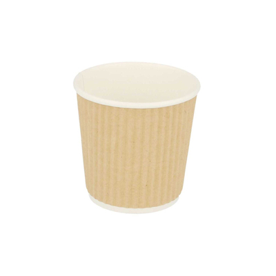 Gobelet boisson chaude marron 120ml 4oz 1000pcs