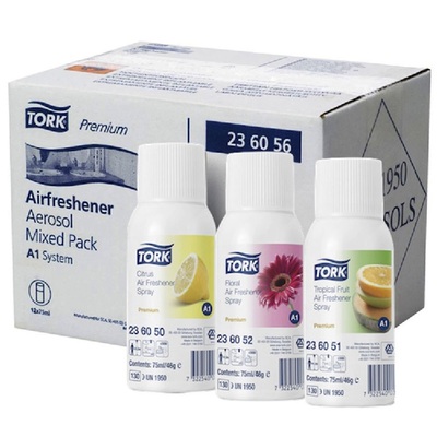Tork Premium luchtverfrisser spray - Citrus/Tropical Fruit/Floral - 12 x 75 ml - 236056