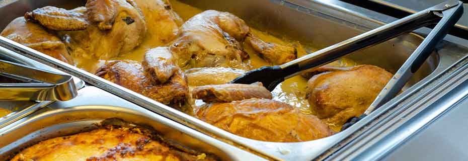 Easily clean the bain-marie at a residential care home