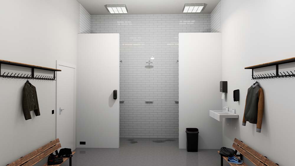 Everything you need for a clean changing room