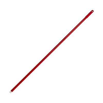 122373: Glasfibersteel met schroefdraad - 140 cm - ROOD